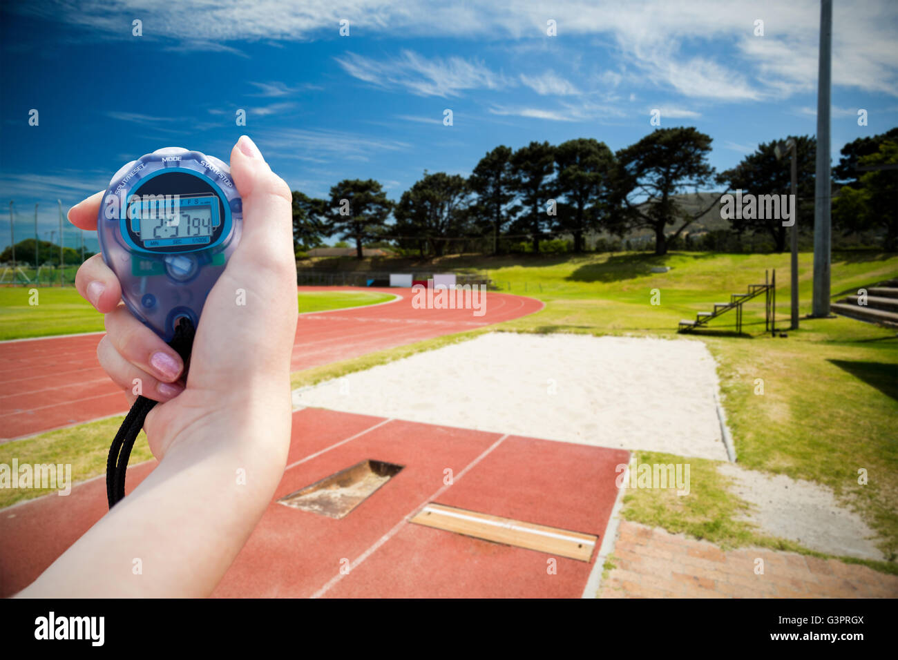 Woman high jump track field hi-res stock photography and images - Alamy