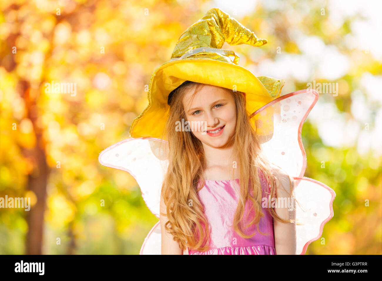 Child in bright fairy costume hi-res stock photography and images - Alamy