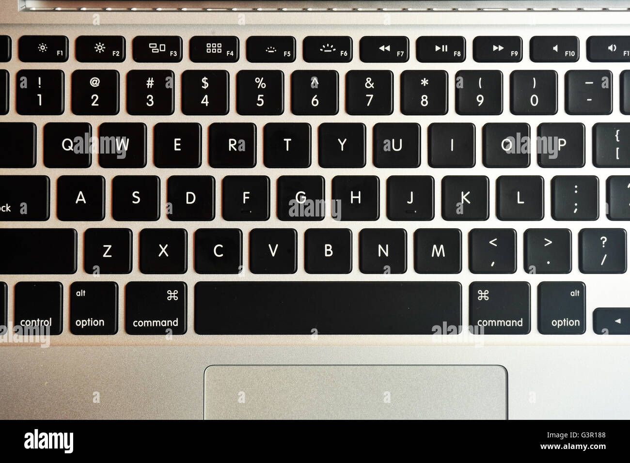 An Apple MacBook Pro keyboard Stock Photo Alamy