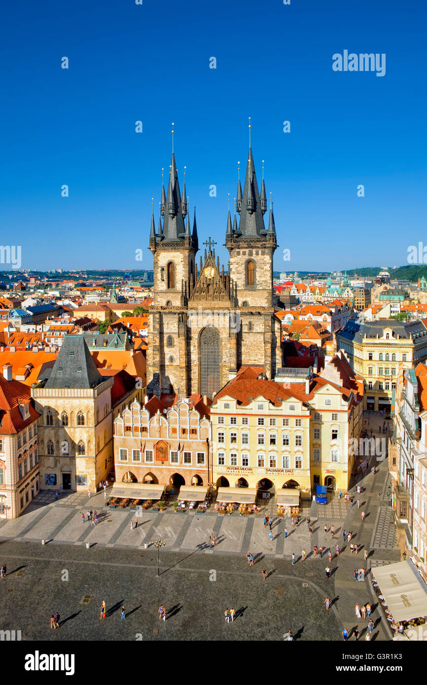 Church of Our Lady before Tyn (Tyn Church) in the Old Town (Stare Mesto), Prague Stock Photo
