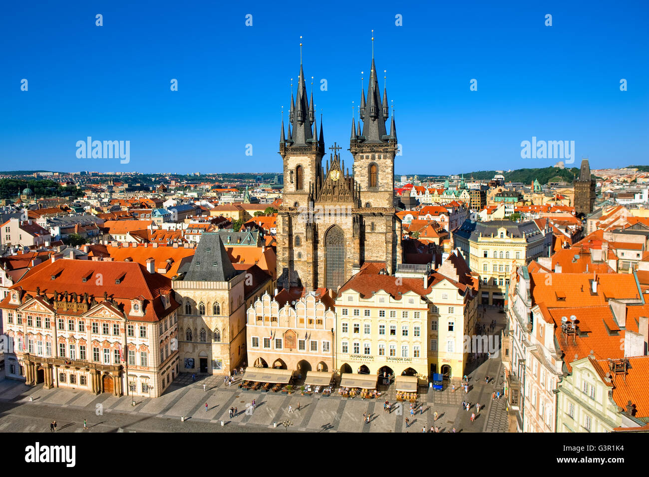 Church of Our Lady before Tyn (Tyn Church) in the Old Town (Stare Mesto), Prague Stock Photo