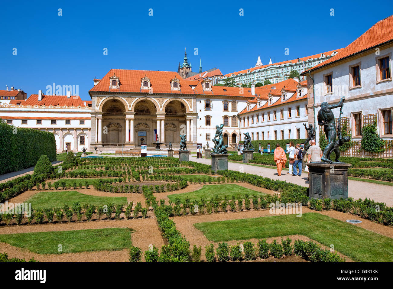 Wallenstein palace and gardens in Prague Stock Photo