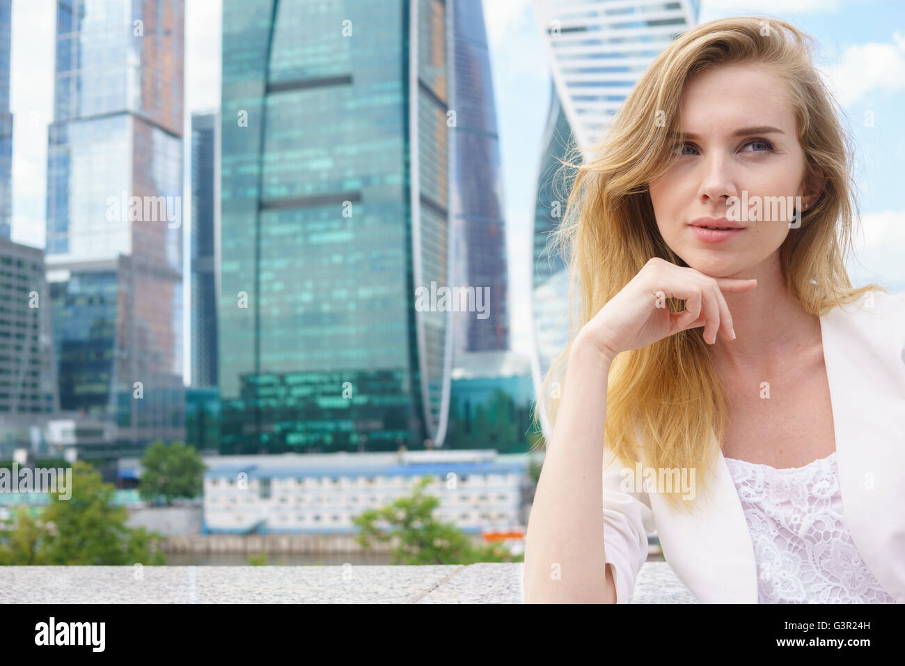 young confident business woman Stock Photo - Alamy
