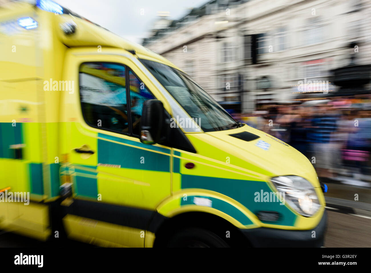 London ambulance Stock Photo