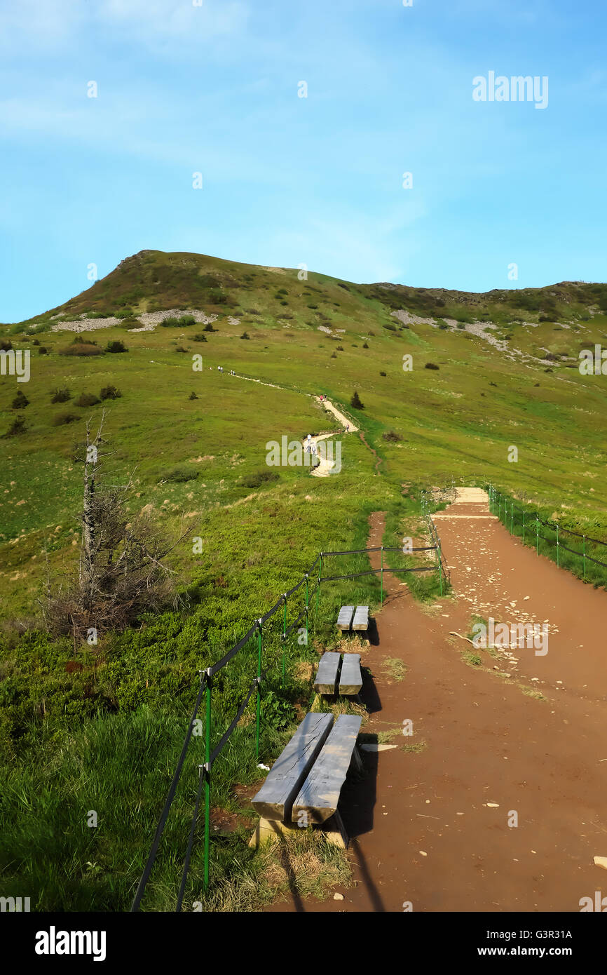 Polish National Park Bieszczady Mountain Stock Photo Alamy
