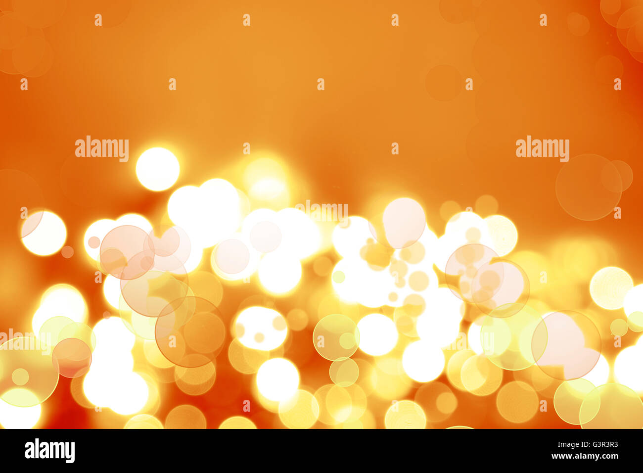Assorted circles orange yellow abstract background Stock Photo - Alamy