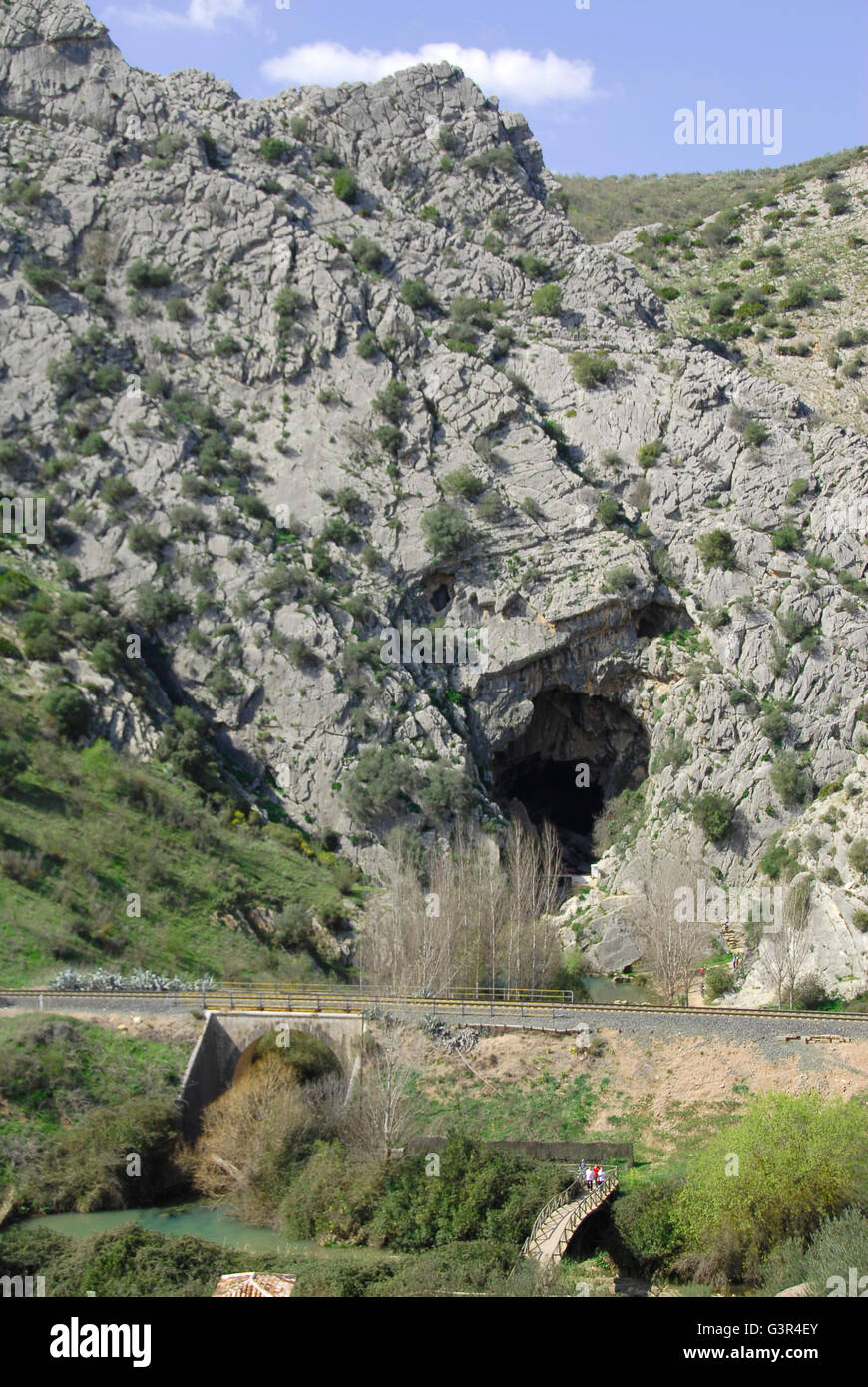 Cueva del Gato, Montejaque, Benaoján, Serrania de Ronda, Andalucía, Spain Stock Photo