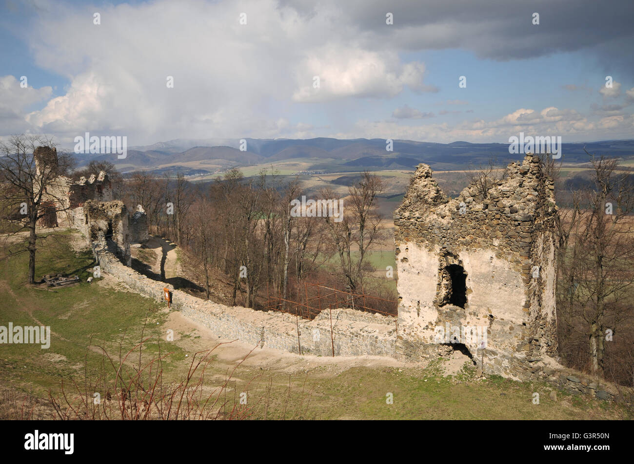 Ruins of Saris castle in Slovakia Stock Photo Alamy