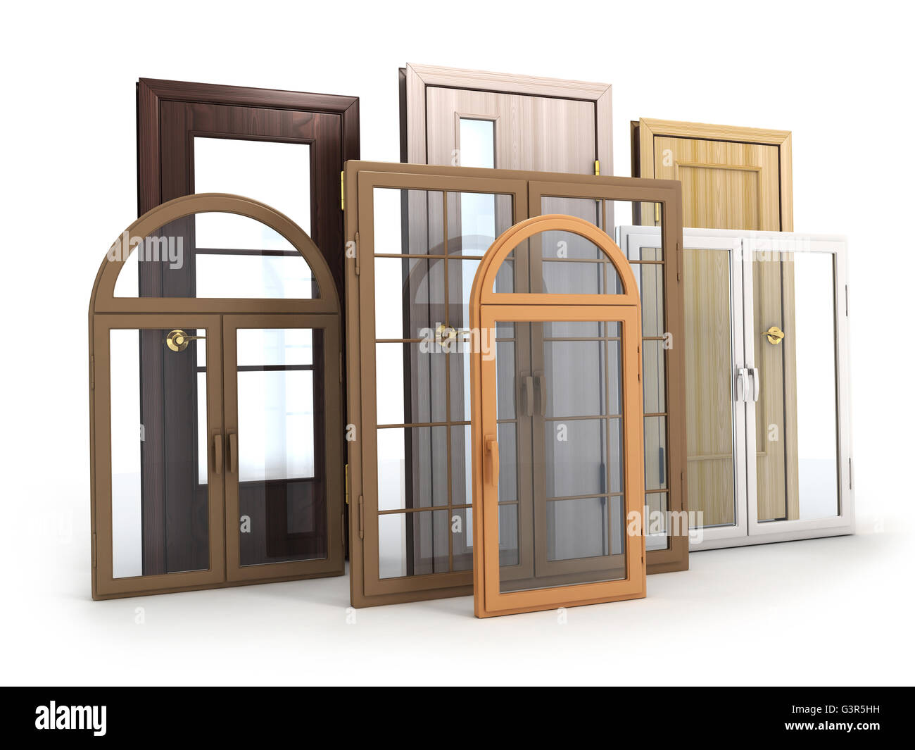 Advertising Windows and doors (done in 3d rendering Stock Photo Alamy