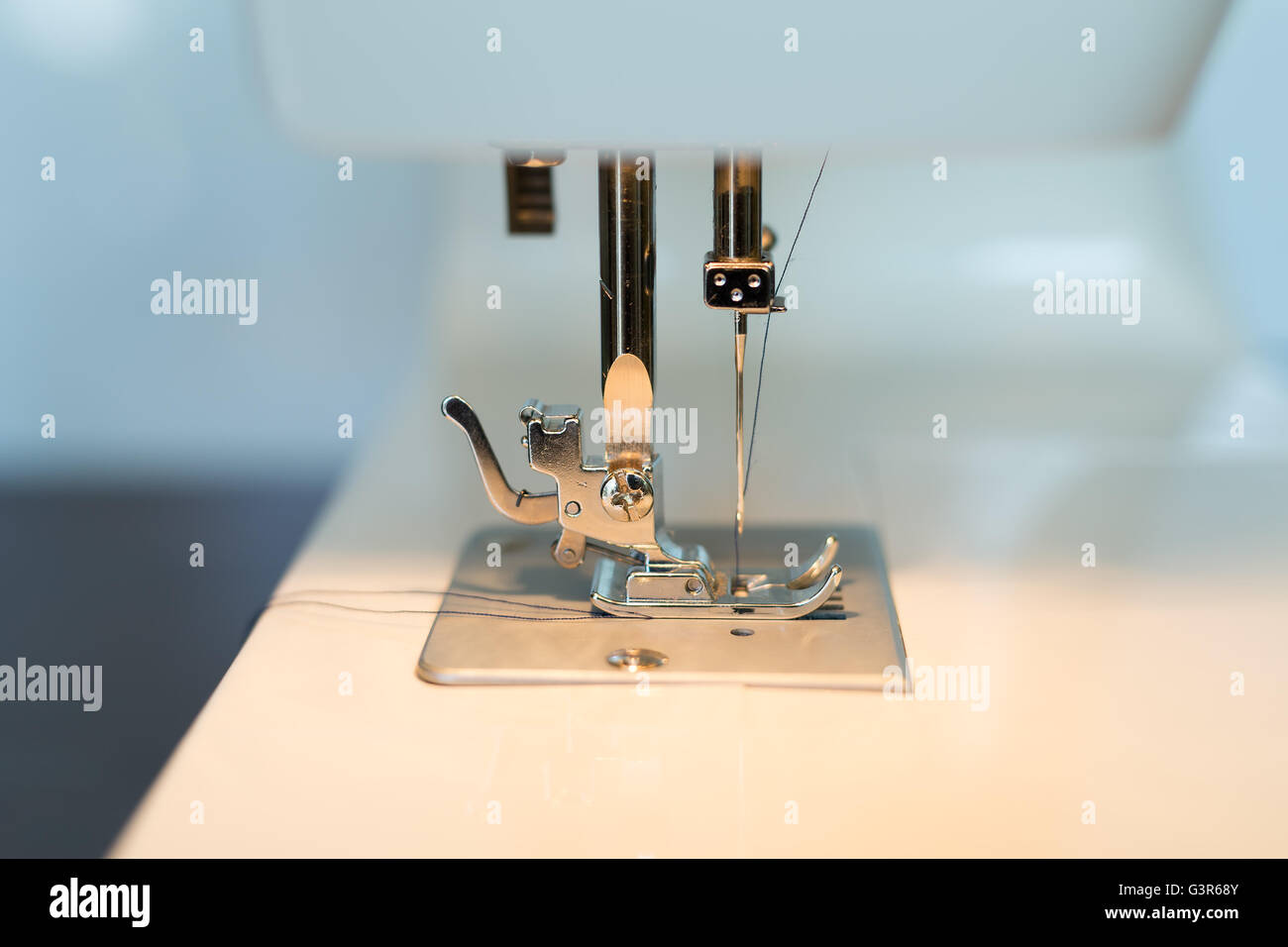 Sewing machine close Stock Photo Alamy