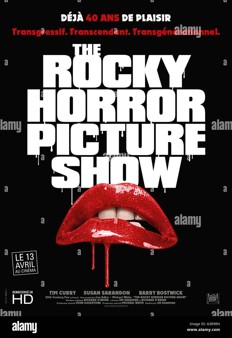 The Rocky Horror Picture Show Year : 1975 USA / UK Director : Jim Sharman Movie poster (Fr) Stock Photo