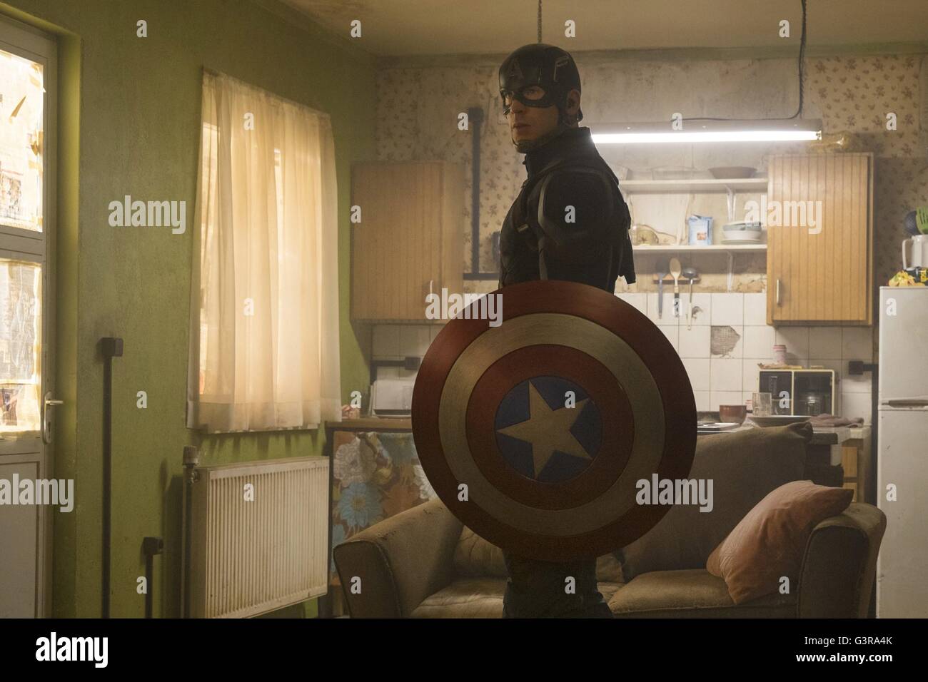 Captain America: Civil War  Year : 2016 USA Director : Anthony Russo, Joe Russo  Chris Evans Stock Photo