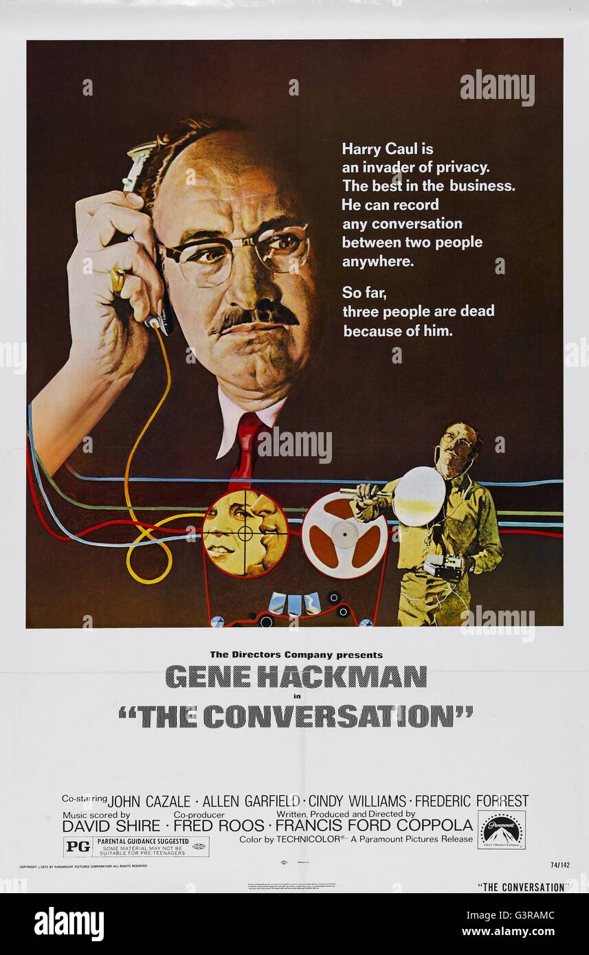 The Conversation Year 1974 USA Director Francis Ford Coppola Gene