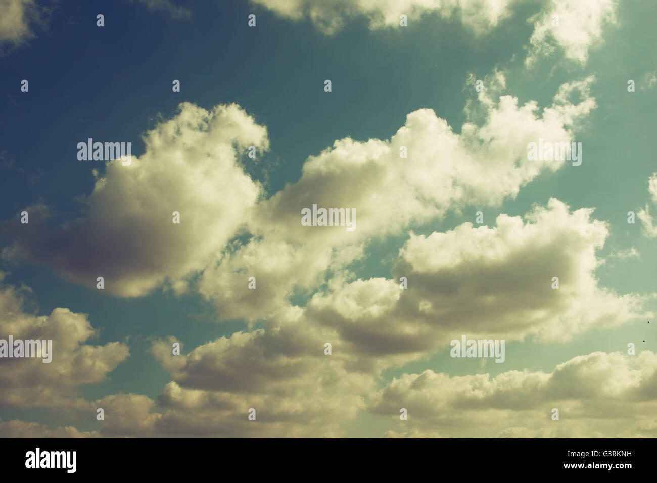 Vintage image of cloudy sky hi-res stock photography and images - Alamy