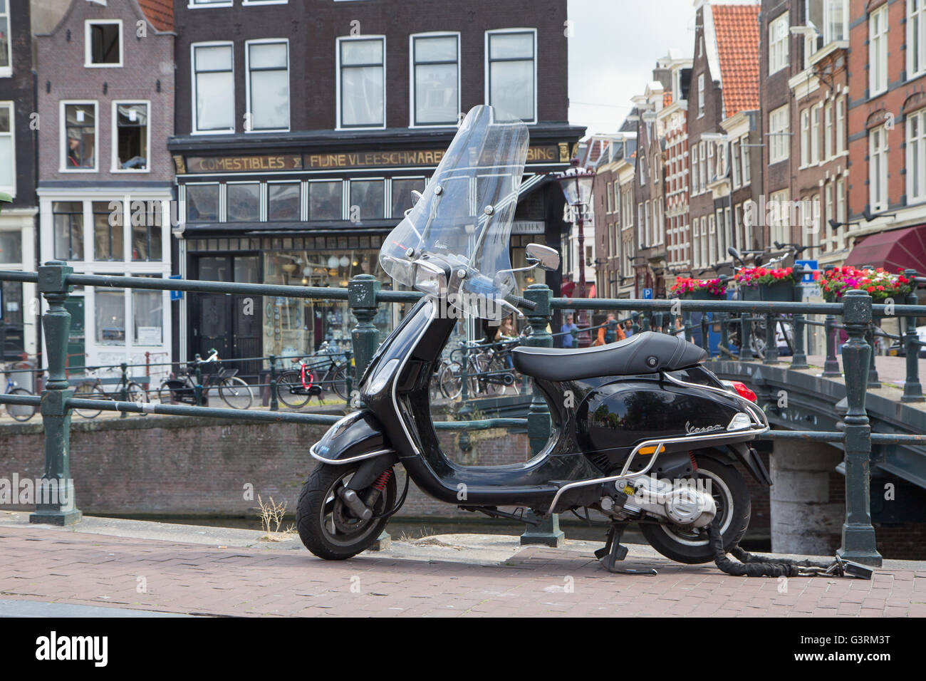 The Vespa in Amsterdam Photo -
