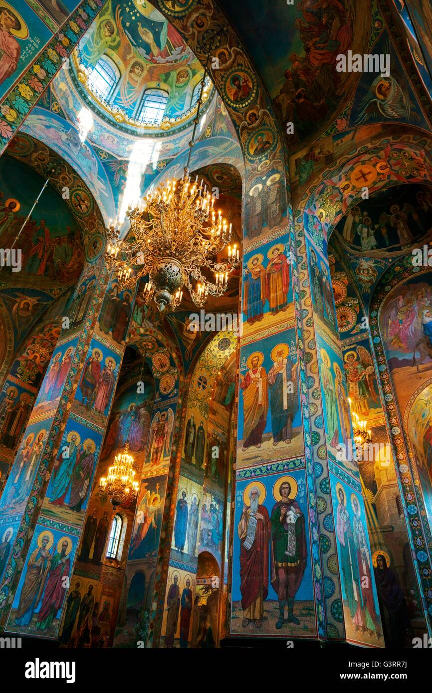 Saint Petersburg Russia. Russian Orthodox Church of the Saviour on