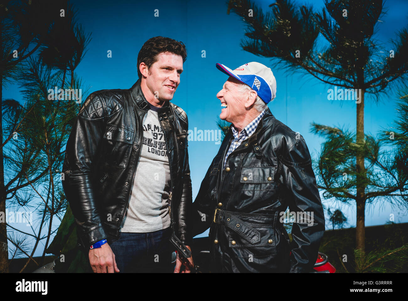 Dougie Lampkin and Sammy Miller attend Belstaff SS17 Presentation at London  Collections Men Stock Photo - Alamy