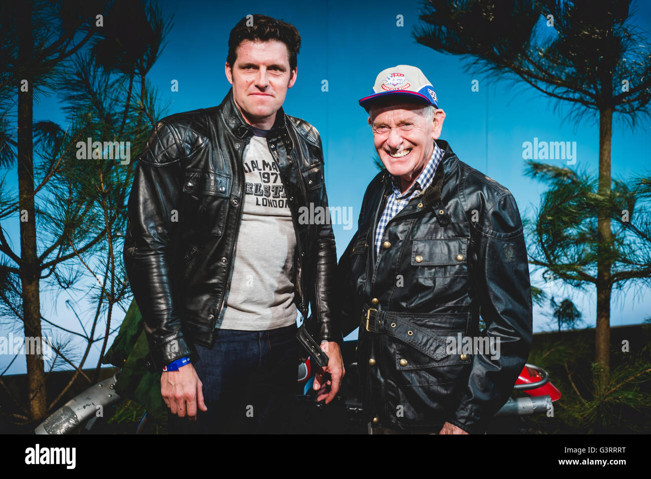 Dougie Lampkin and Sammy Miller attend Belstaff SS17 Presentation at London  Collections Men Stock Photo - Alamy