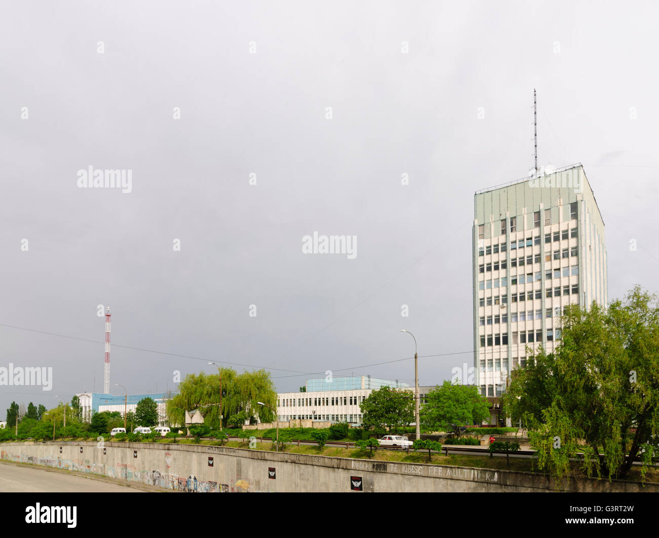 television Centre, Moldova, , , Chisinau (Kischinjow Stock Photo - Alamy