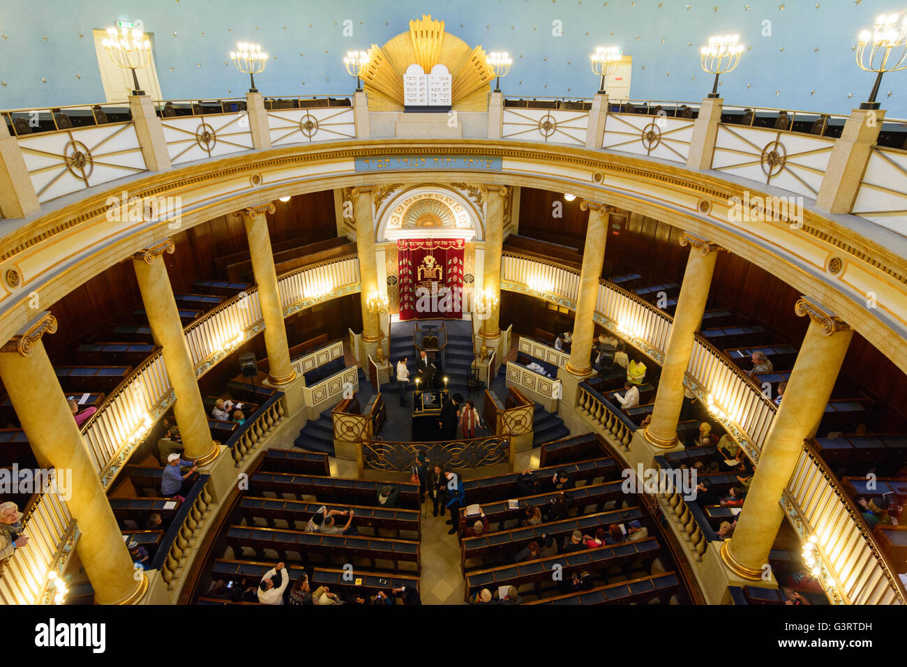 City Temple ( main synagogue ) on open day, Austria, Wien, 01., Wien, Vienna Stock Photo