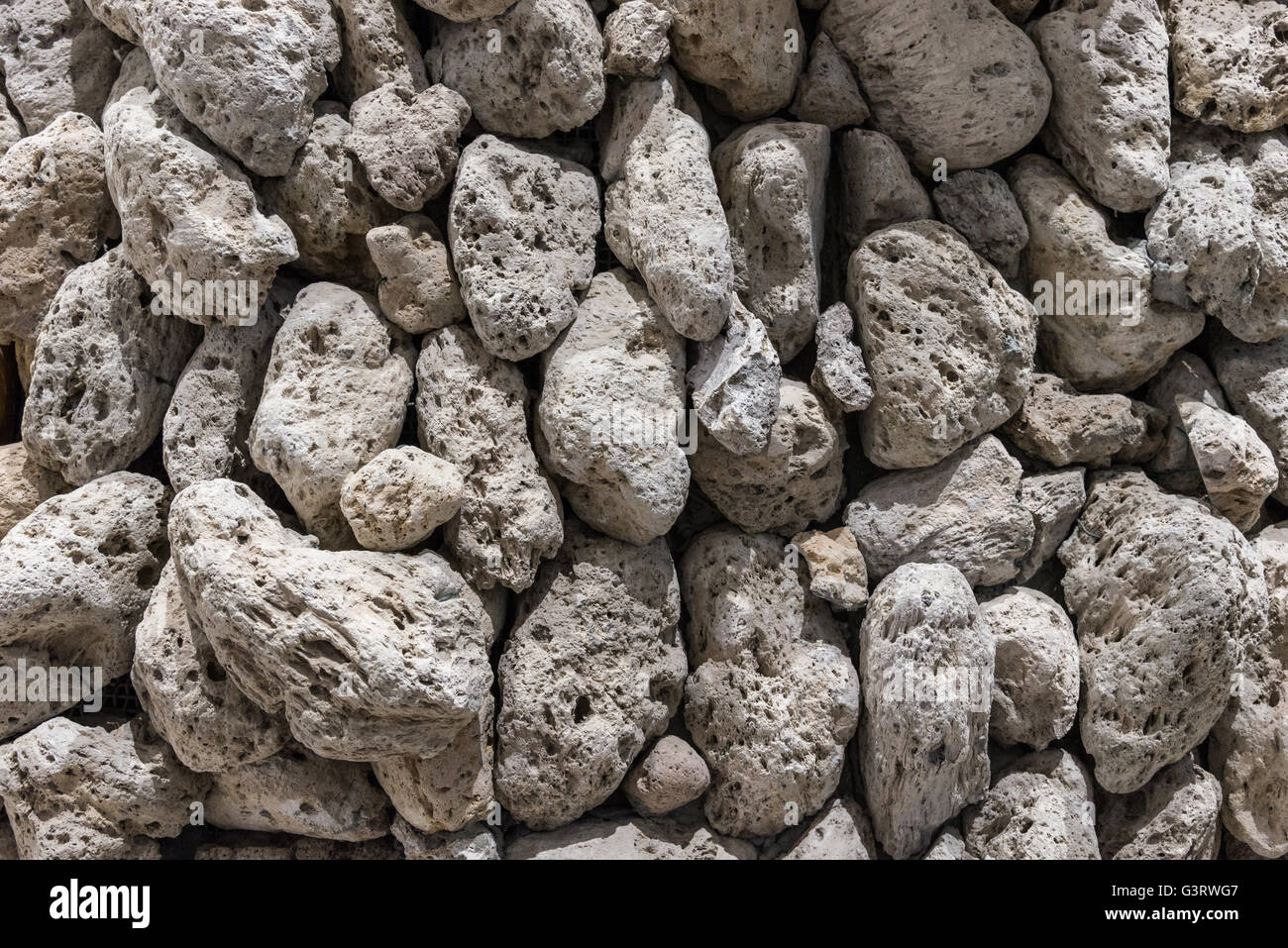 A pile of pumice rock. Stock Photo