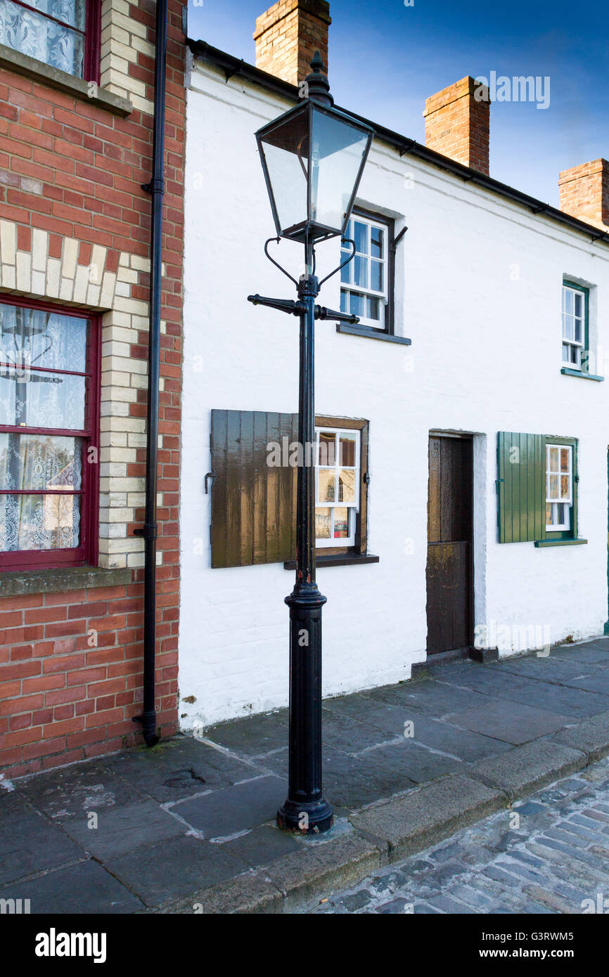 Old gas street light Northern Ireland Stock Photo Alamy
