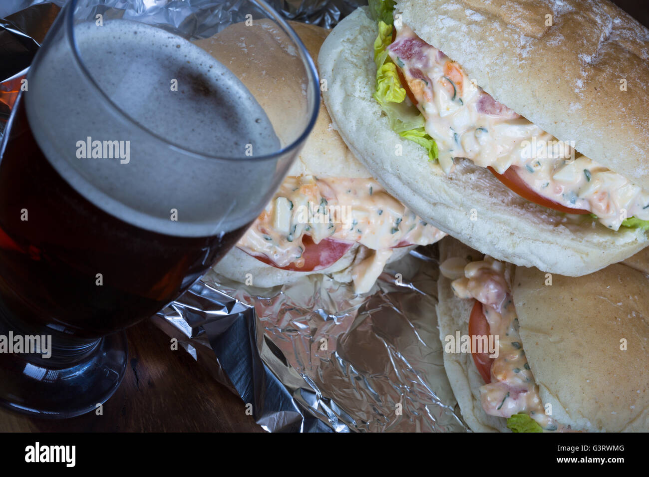 Seaside Sandwich, A classic northern English treat of boiled egg