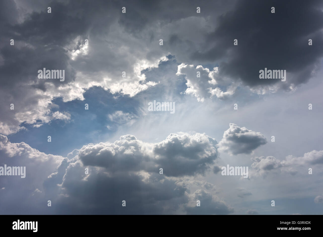 beautiful sky with clouds Stock Photo