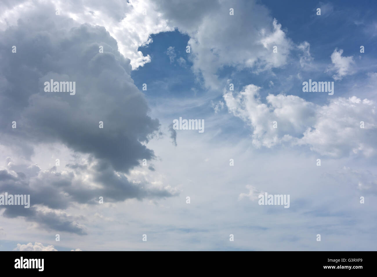 beautiful sky with clouds Stock Photo