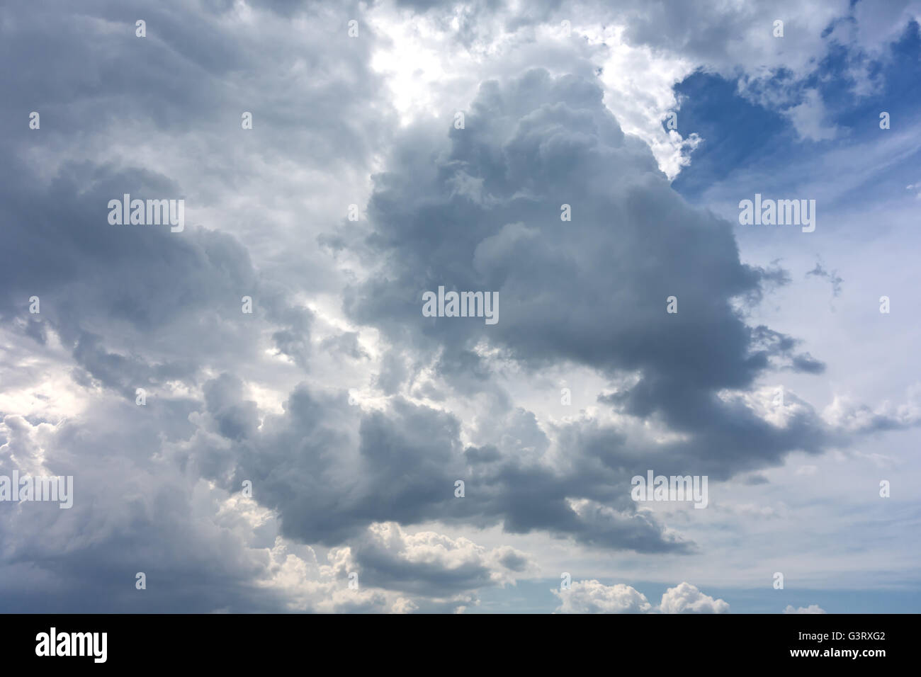 blue sky before rain Stock Photo