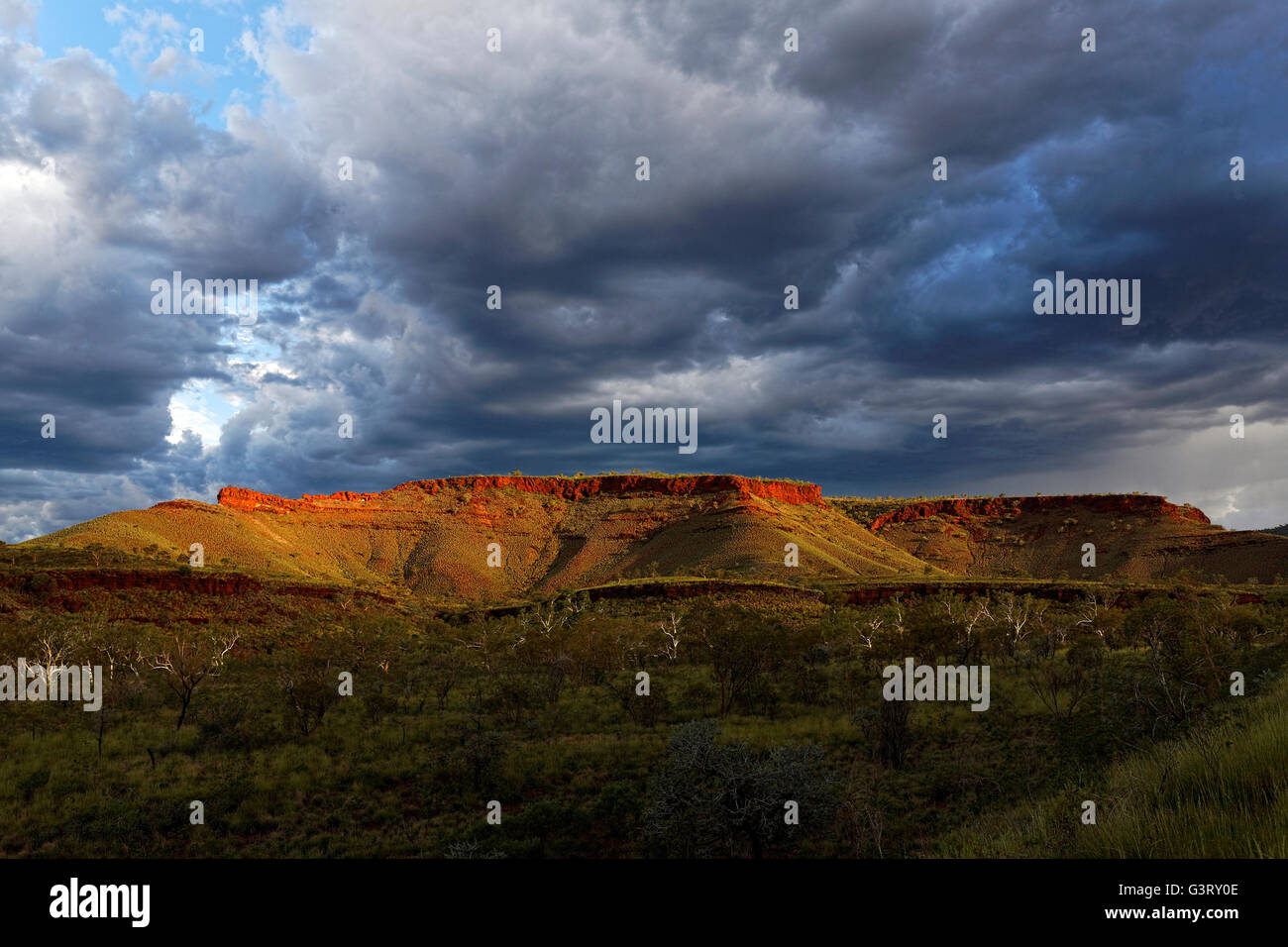 Australian outback landscape, Pilbara Western Australia Stock Photo
