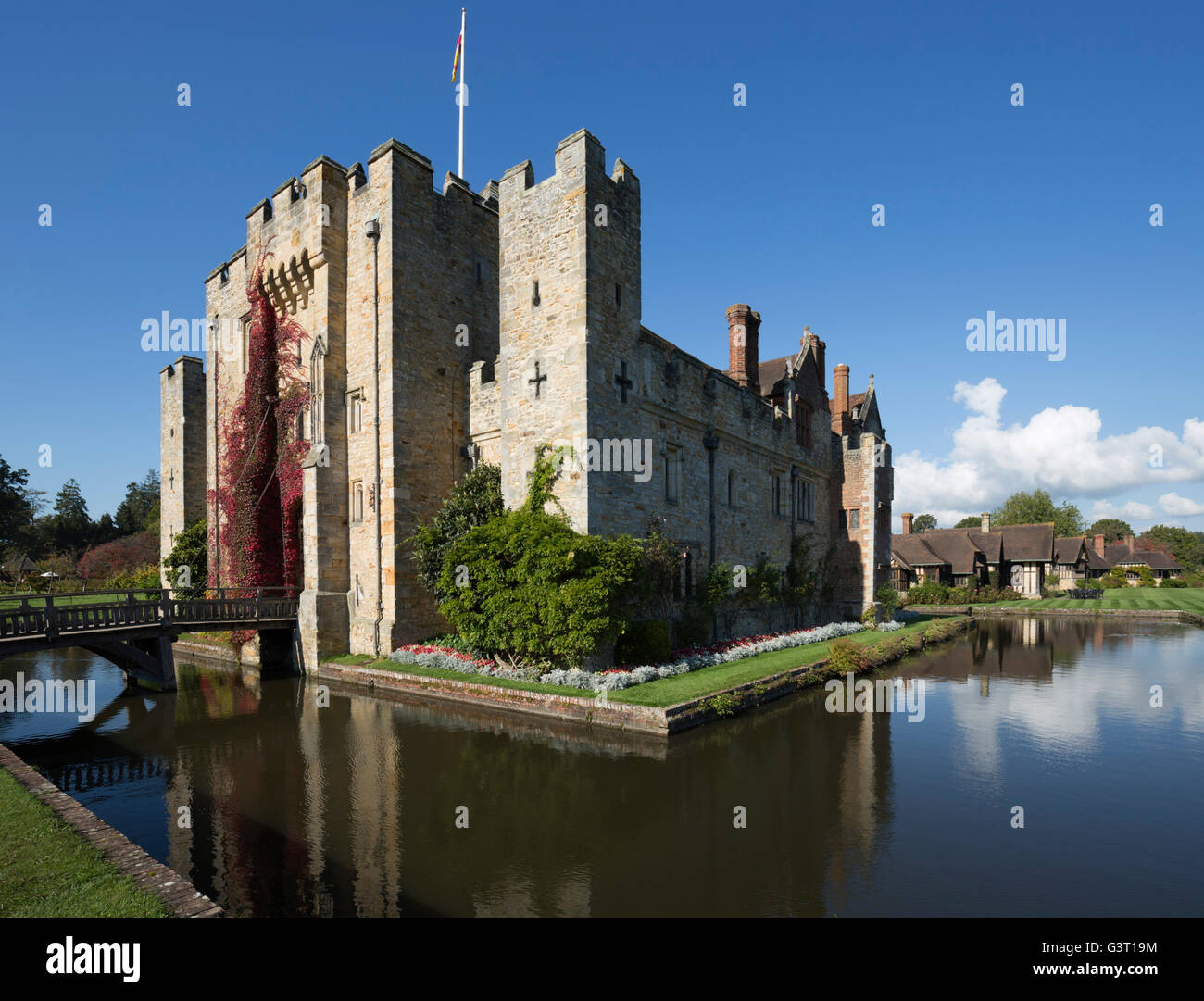 Hever Castle and gardens, Hever, Kent, England, United Kingdom, Europe Stock Photo