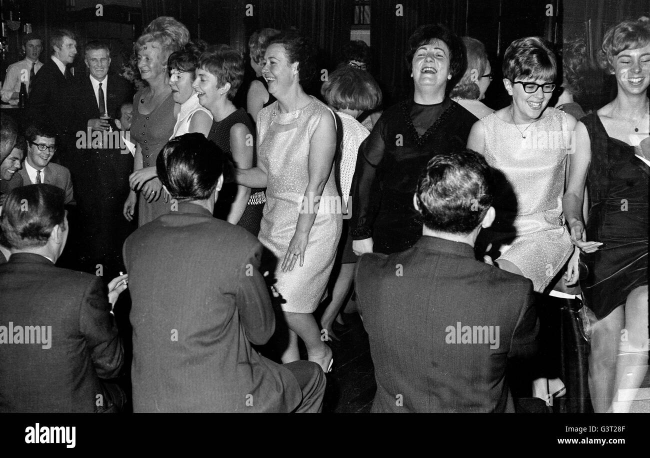 Dinner and Dance at east London club location in 1968. London England UK 1968. Stock Photo