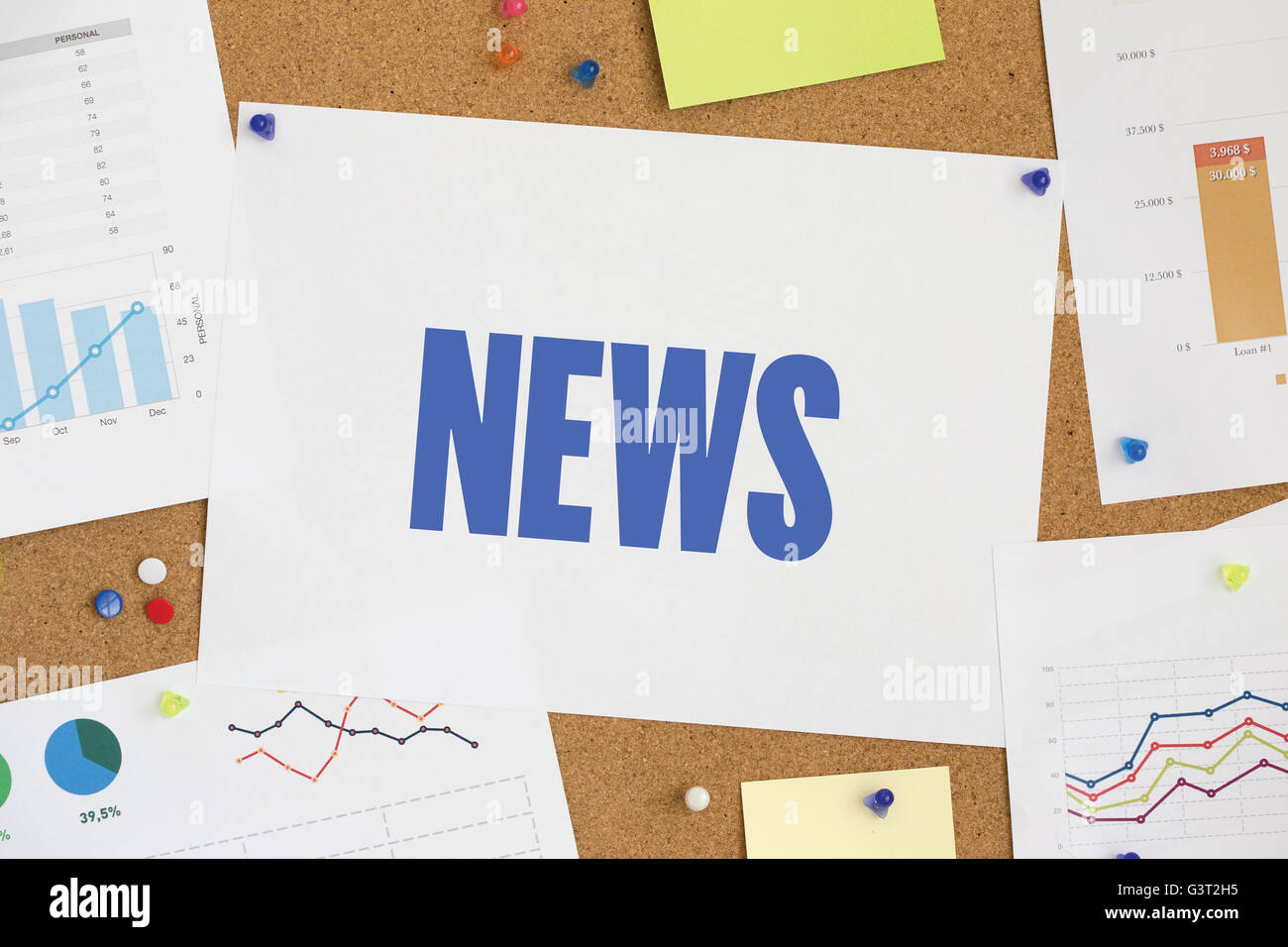 CHART GRAPH RESULT NEWS CONCEPT Stock Photo - Alamy