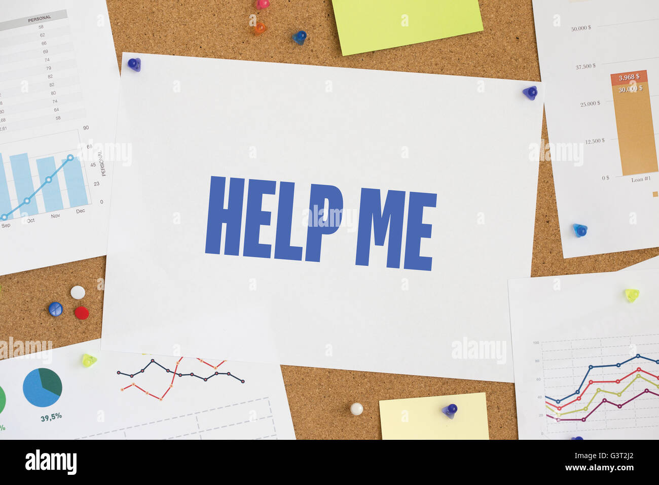 CHART GRAPH RESULT HELP ME CONCEPT Stock Photo - Alamy