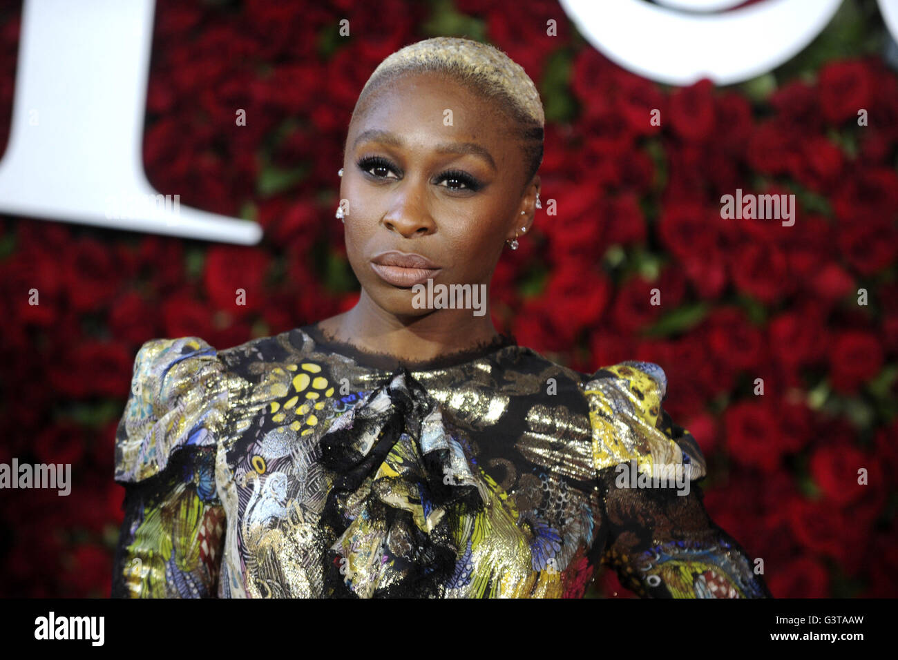 Cynthia Erivo attending the 70th Annual Tony Awards at Beacon Theatre on June 12, 2016 in New York City. | Verwendung weltweit Stock Photo