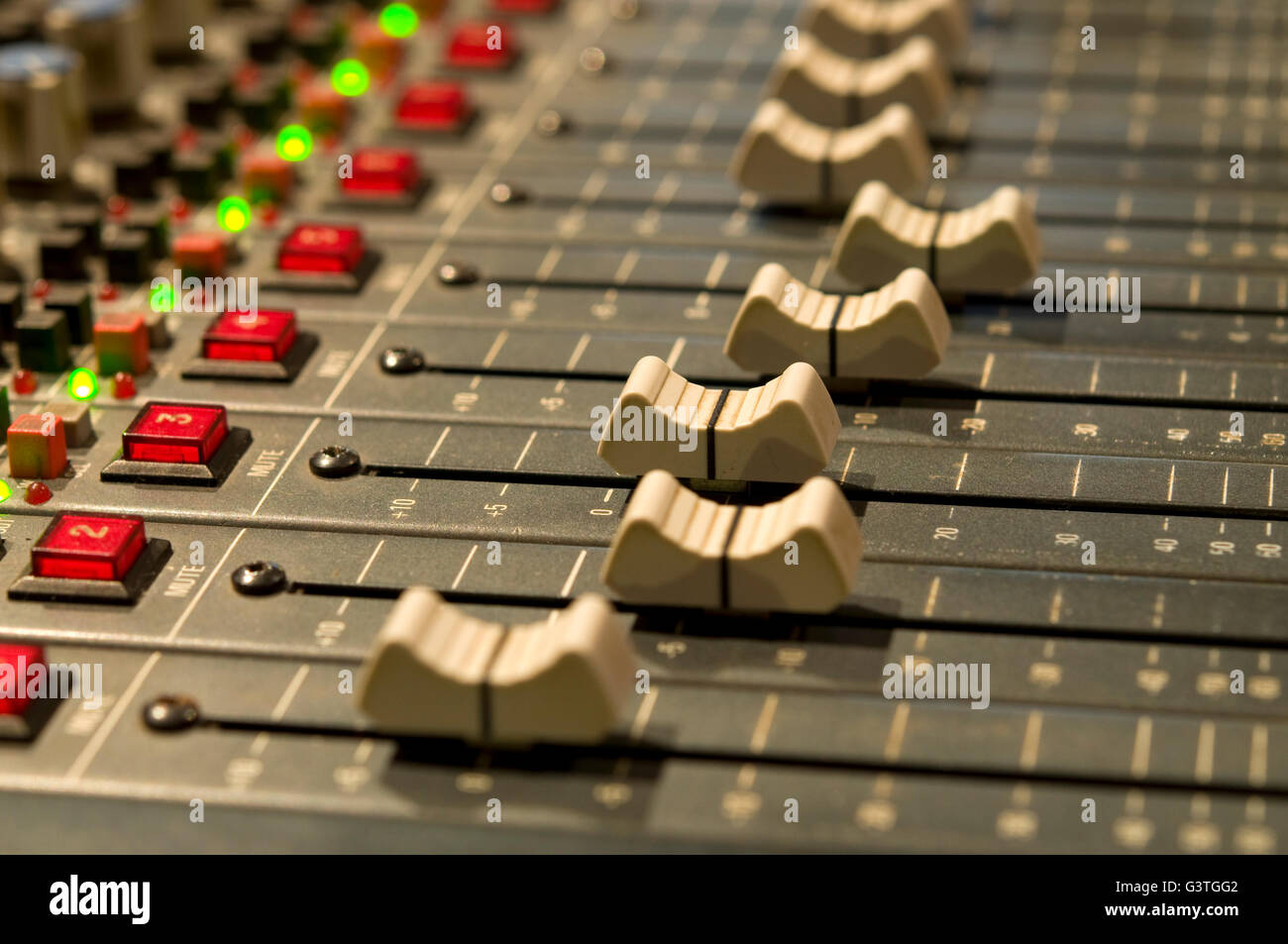 Recording device in Recording Studio Stock Photo