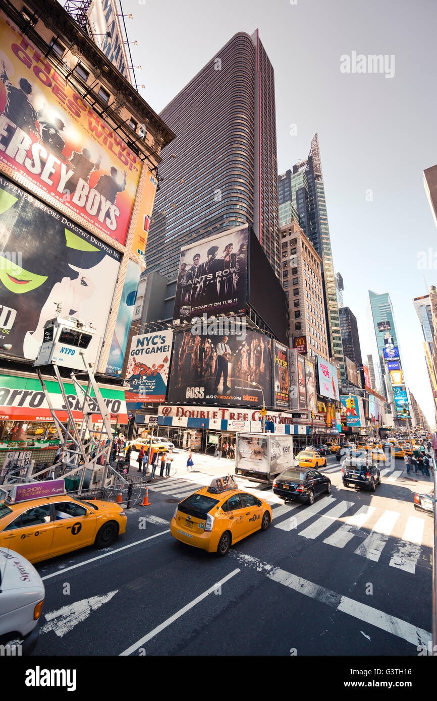 USA, New York State, New York City, Manhattan, Times Square in rush hour Stock Photo