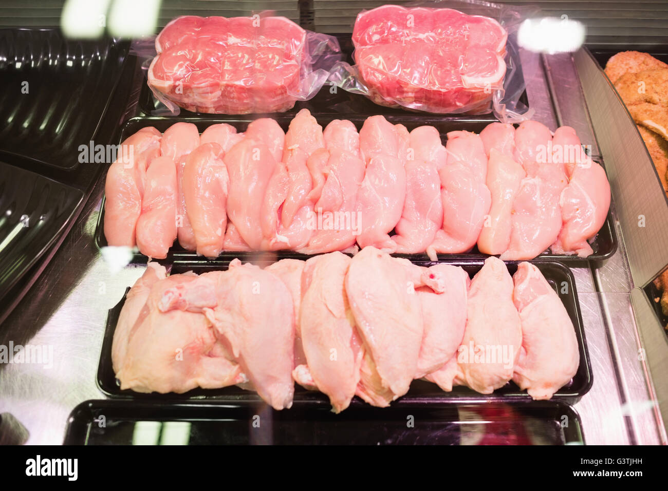 Close up of different meats Stock Photo