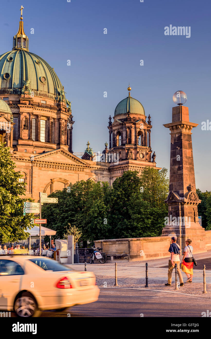 Germany, Berlin, Berliner Dom against clear sky Stock Photo