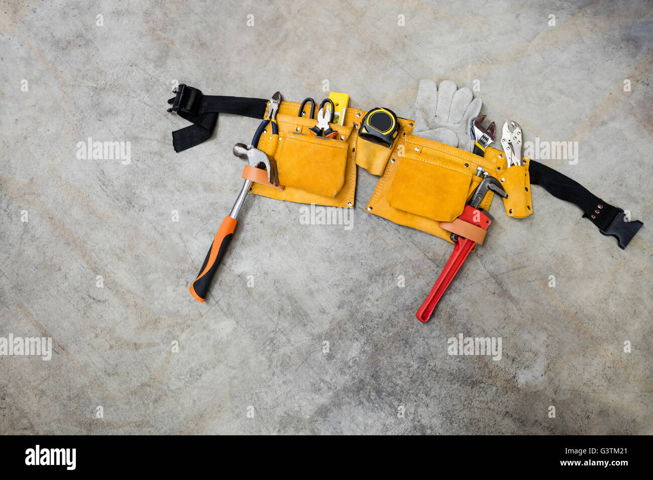 Focus on warehouse tools Stock Photo