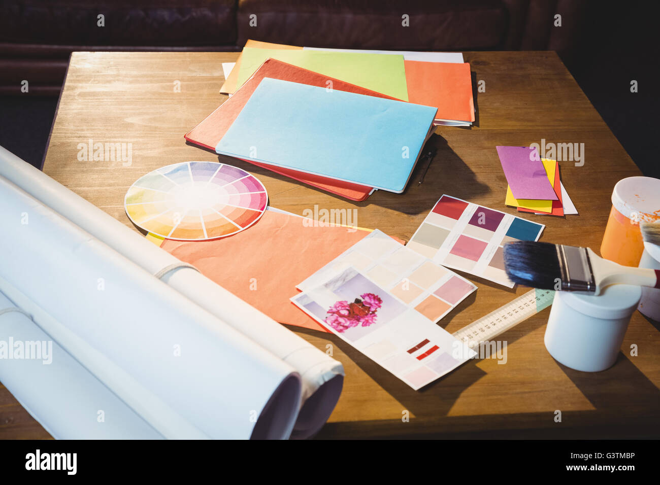 Equipment for interior designer Stock Photo