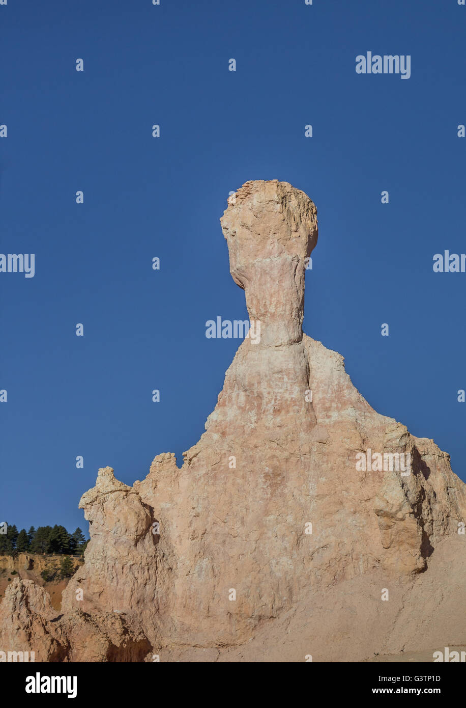 Typical bryce canyon rock on the Queens Garden trail Stock Photo