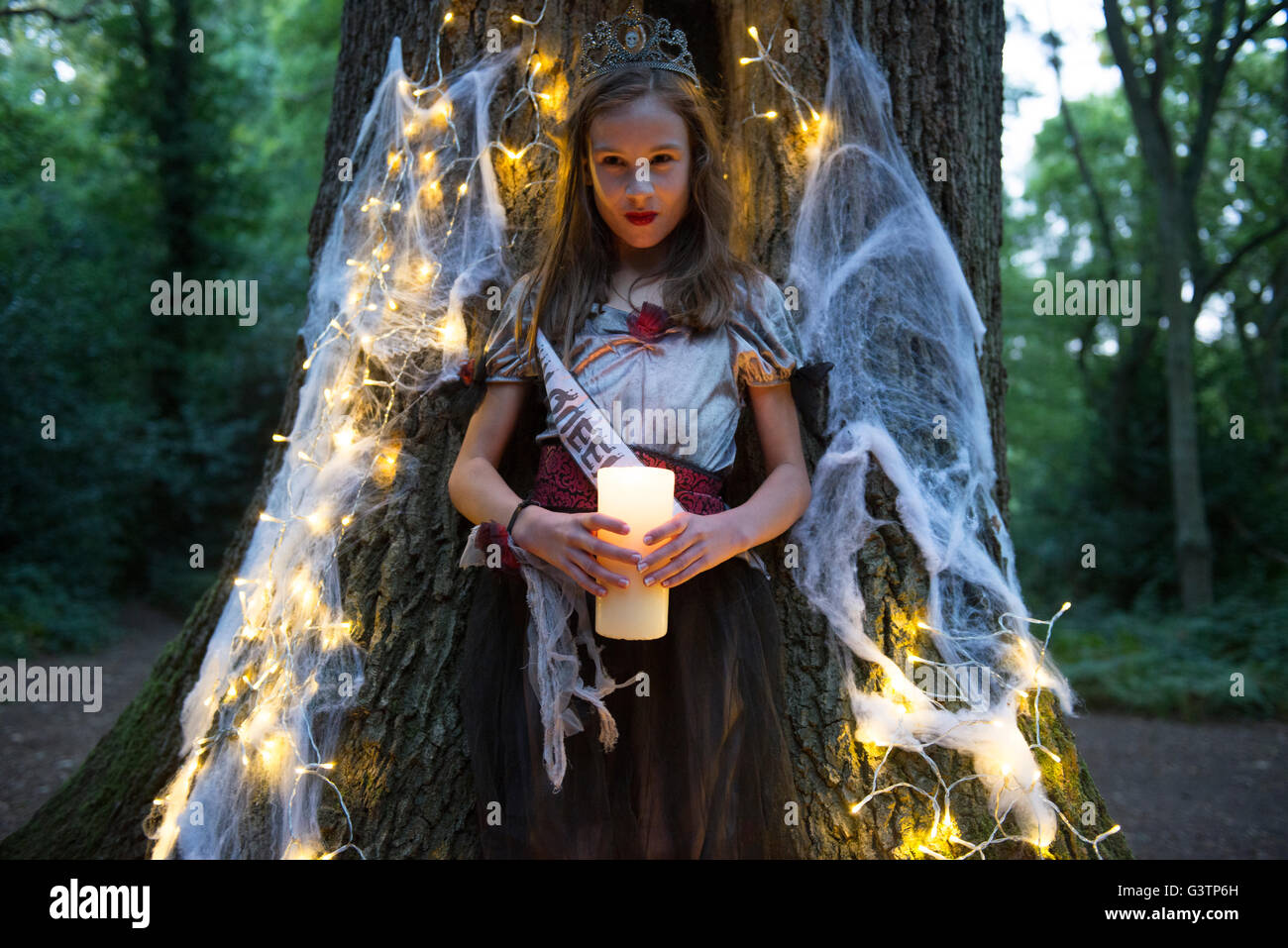 A child dressed in costume for Halloween Night Stock Photo - Alamy