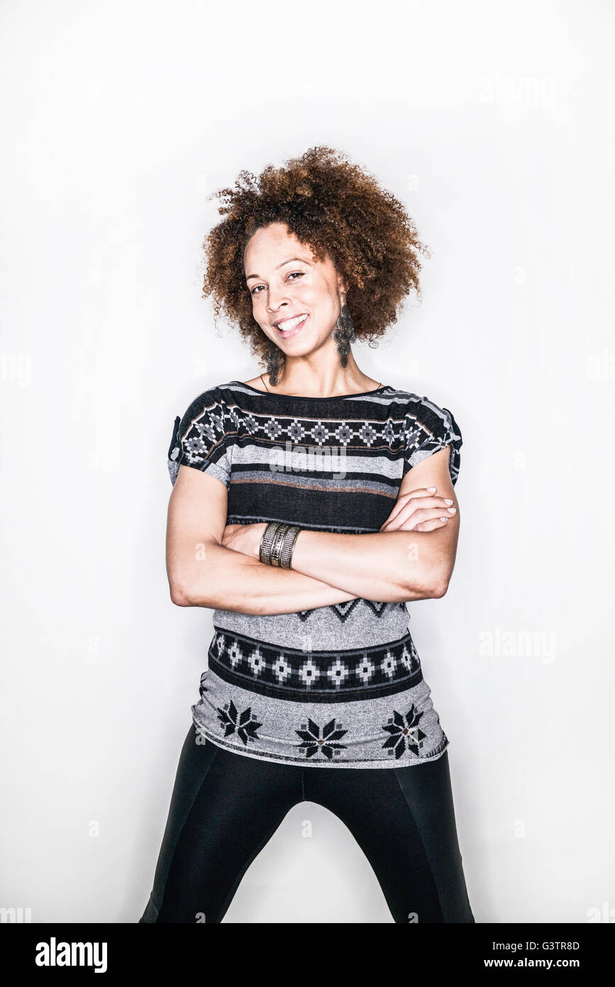 Attractive young mixed race woman hi-res stock photography and images ...