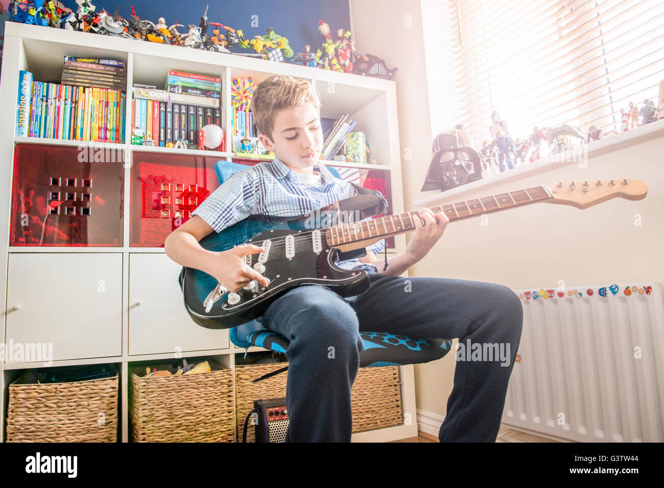 12 Year Old In Bedroom Stock Photos 12 Year Old In Bedroom