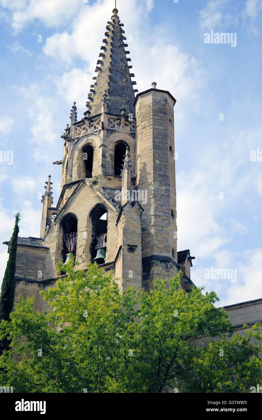 French Church tower Stock Photo