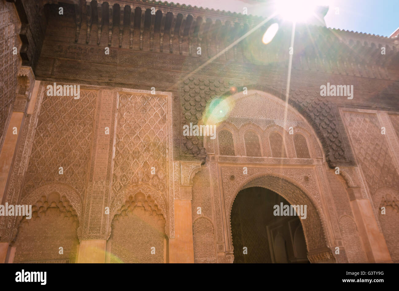 Madrasa in Marakech Morocco Stock Photo