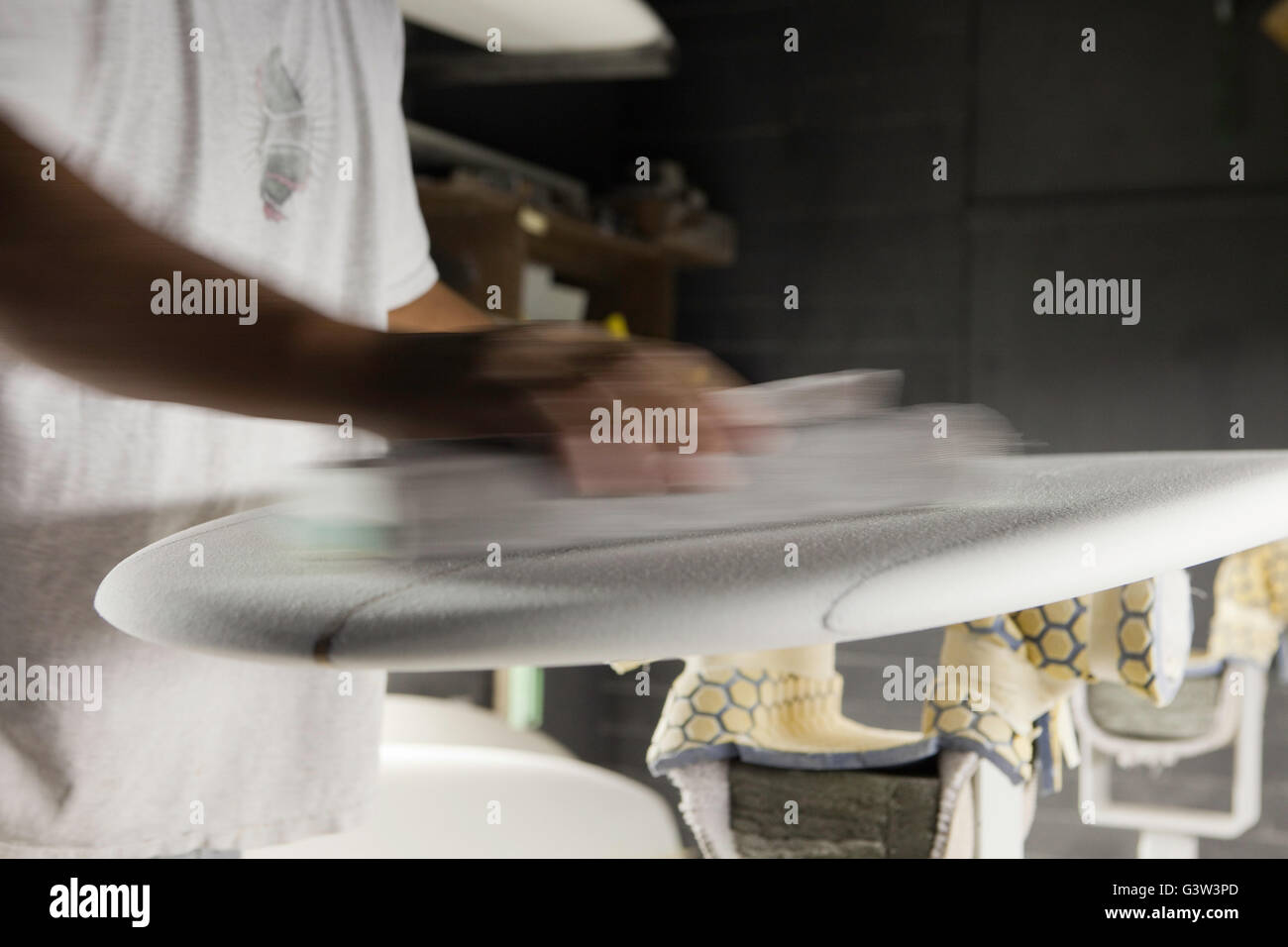 Surfboard shaping bay Stock Photo Alamy