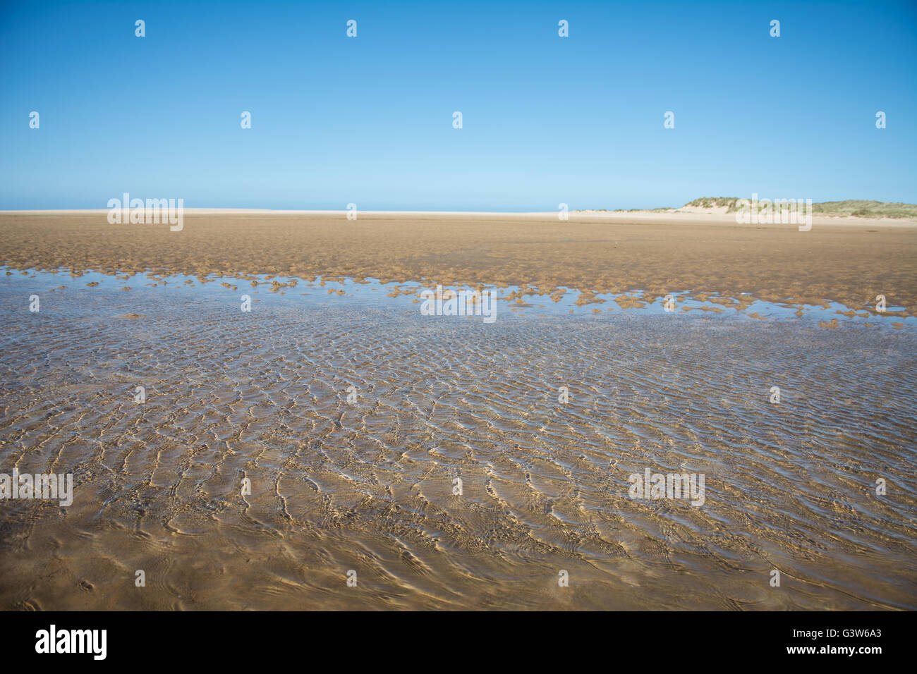 A Beach scene from Holkham beach, Norfolk Stock Photo - Alamy
